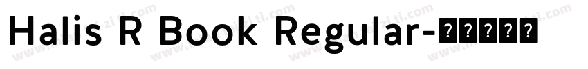 Halis R Book Regular字体转换
